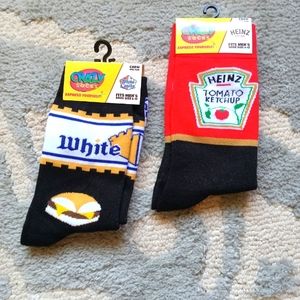 2 PRs NWT Novelty Socks *Heinz**White Castle